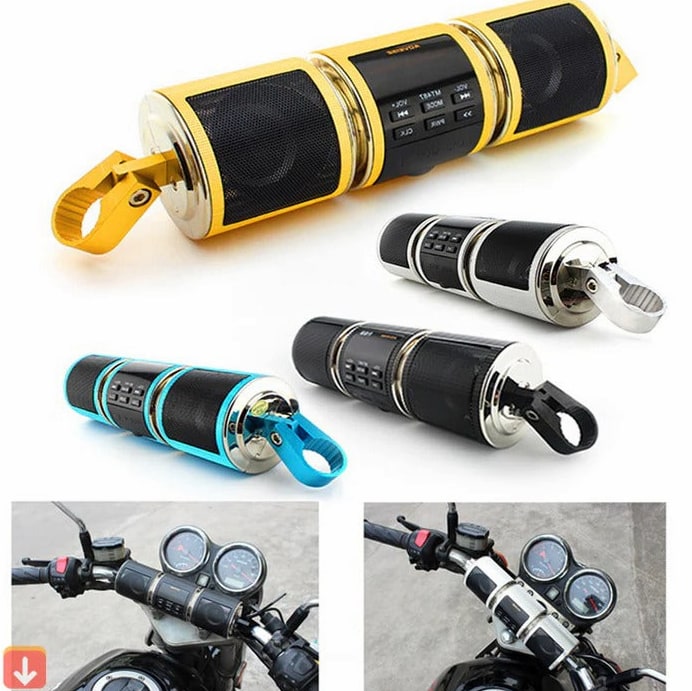 Motorcycle Bluetooth Speaker With Fm Radio And 18 Station Presets Waterproof Dual Speakers For Outdoor Riding - Image 8