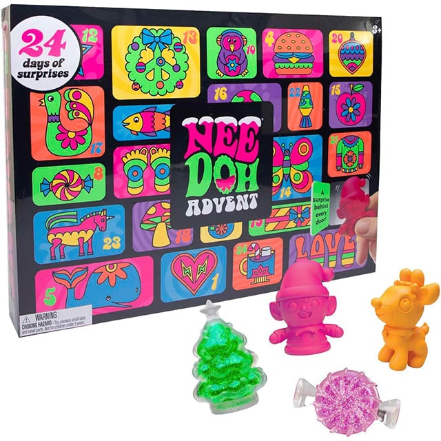 Needoh Christmas Advent Calendar With Squishy Toys 24 Days Of Sensory Surprises For Kids - Image 1