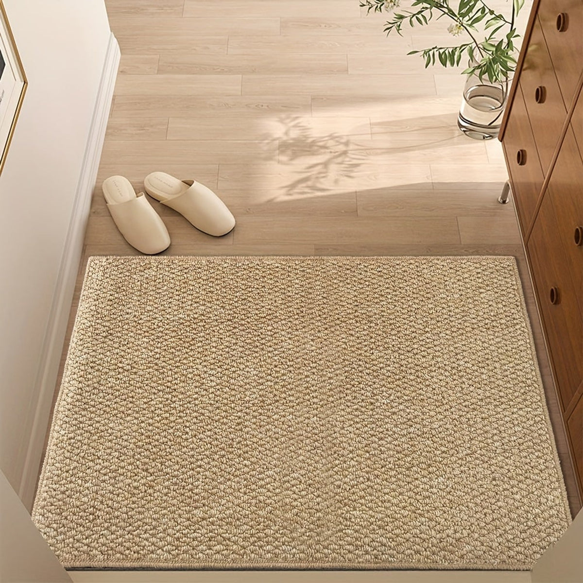 Non-Slip Absorbent Door Mat With Washable Woven Loop Pile Surface - Image 2