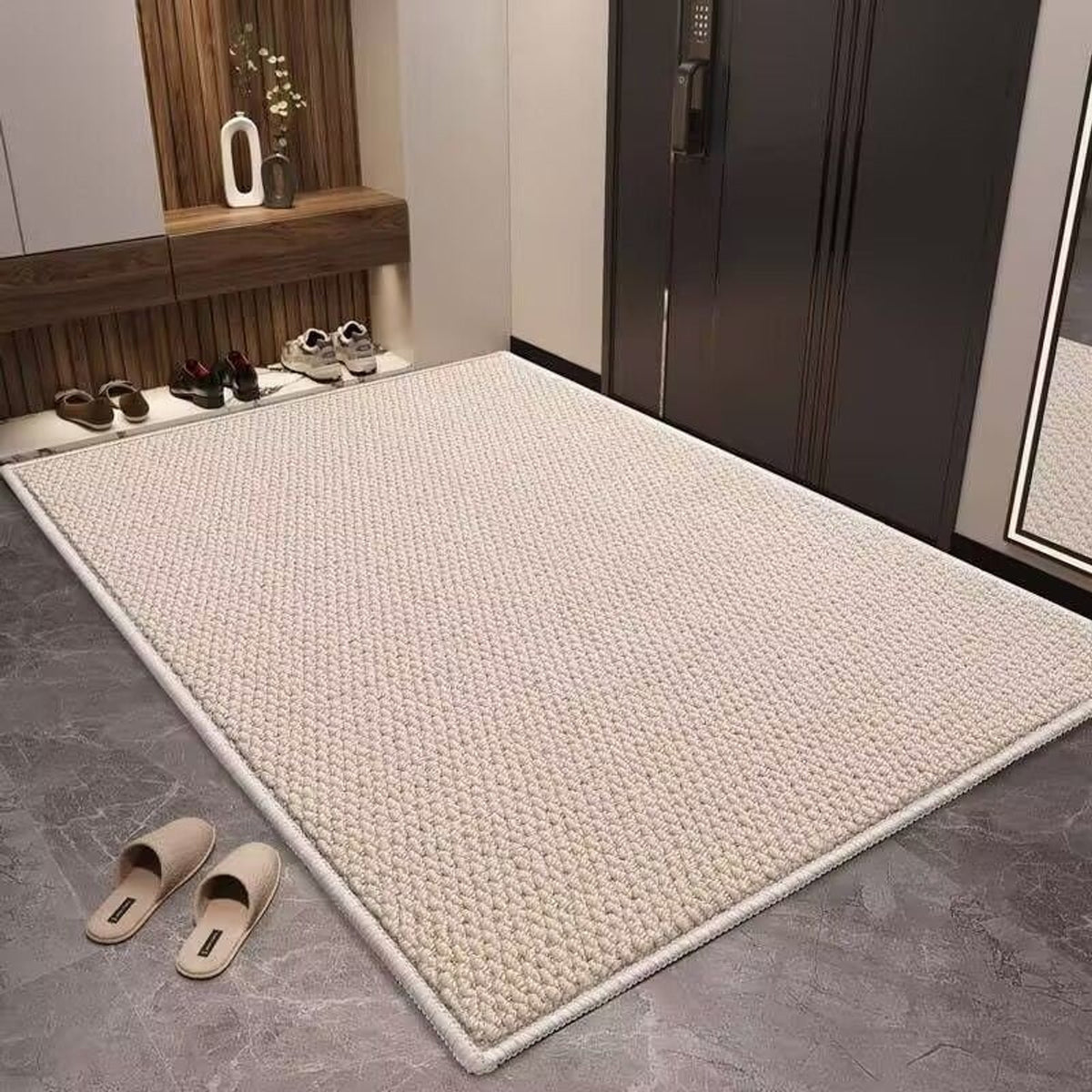 Non-Slip Absorbent Door Mat With Washable Woven Loop Pile Surface - Image 7