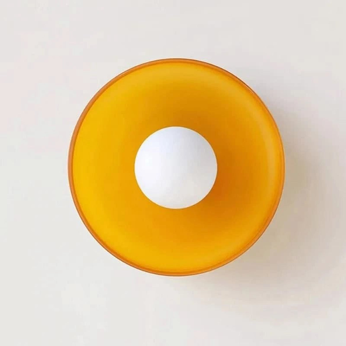 Nordic Glass Ceiling Lamp With Disc Shade - Image 6