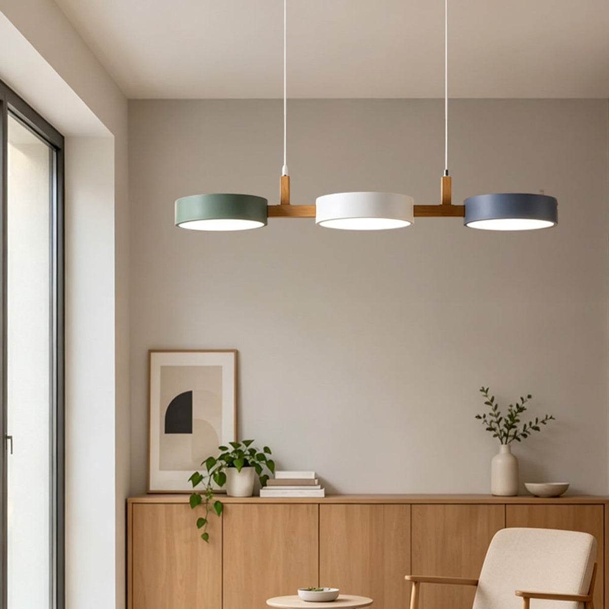 Pendant Chandelier Aria Nordic Wood - Image 3