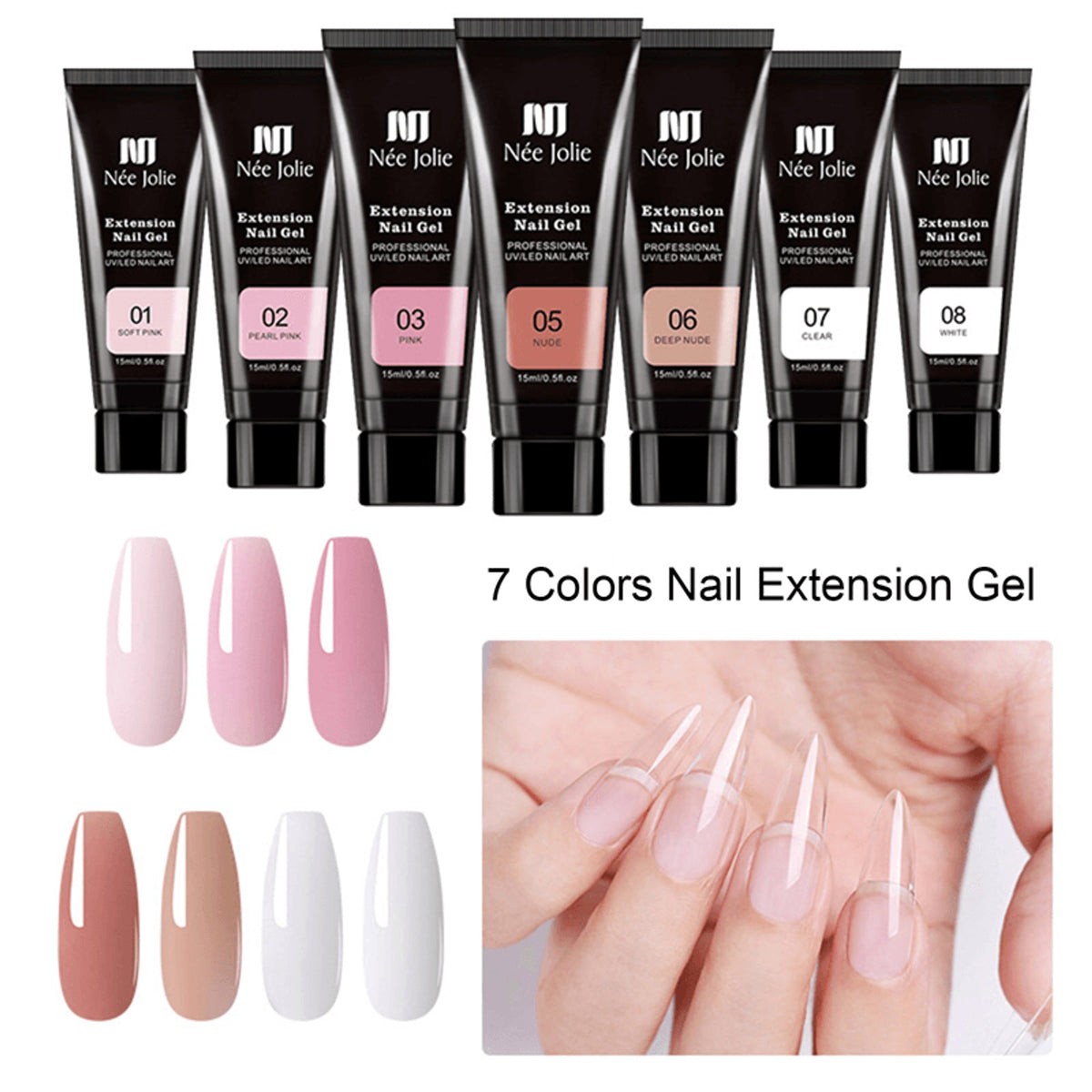 Personligt Nail Extension Kit With UV Lamp Set - Image 5