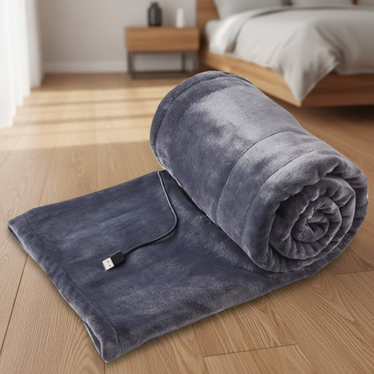Plush Heatease USB Heated Blanket With Portable Settings - Image 2