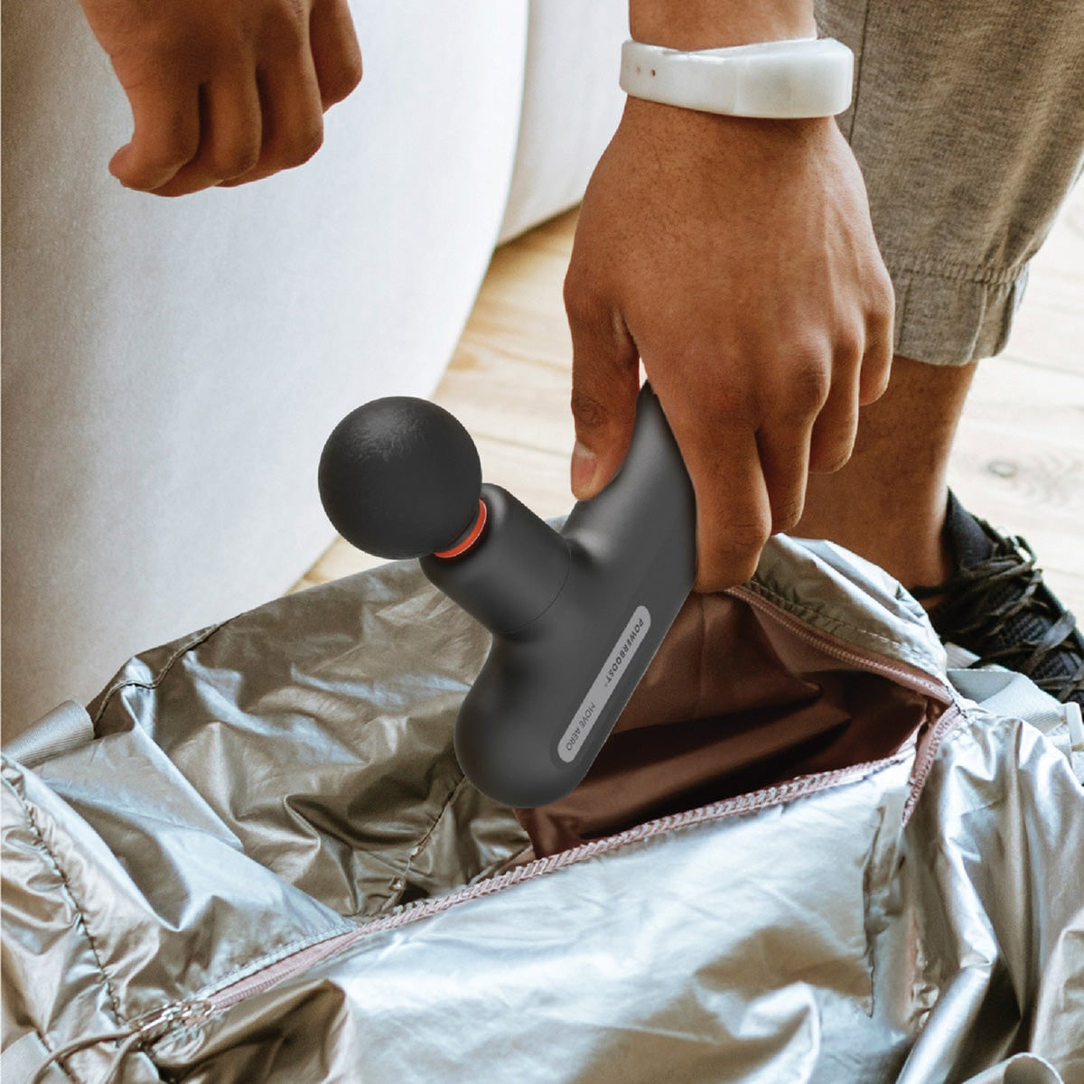 Powerboost Move Portable Percussion Massager With Interchangeable Attachments - Image 3