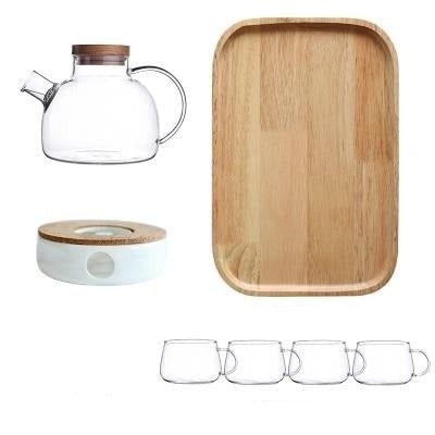 Scandinavian Glass Teapot Set With Elegant Heat-Resistant Design - Image 4