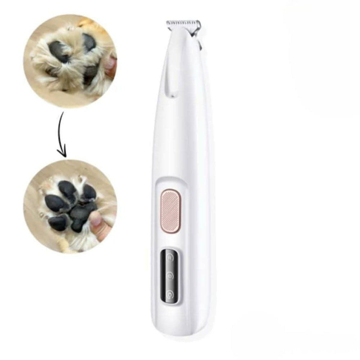 Silent Pet Trimmer For Dogs And Cats Quiet Hair Clipper With LED Light - Image 1