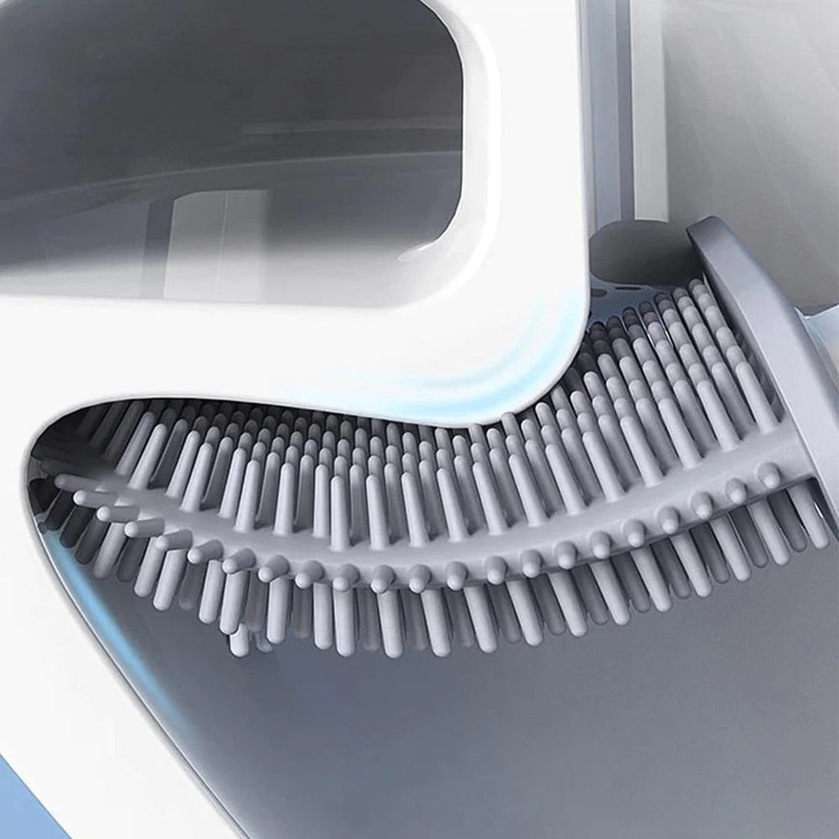 Silicone Toilet Brush With Flexible Head For Deep Cleaning And Antibacterial Bristles - Image 3