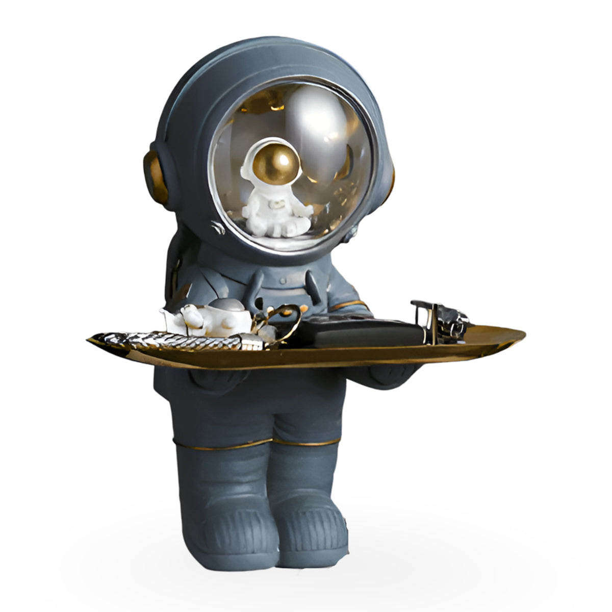 Synthetic Resin Astronaut Organizer Tray With LED Light - Image 8