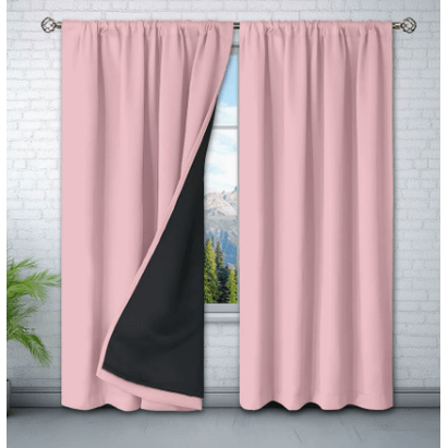 Thermal Insulating Curtain With Rod Pocket And Waterproof Lining - Image 3