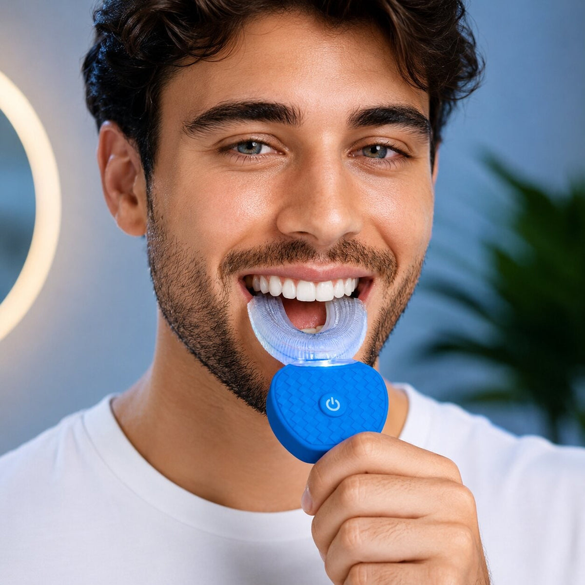 Ultravalon U Shaped Electric Toothbrush With Ultrasonic 360-Degree Cleaning Rechargeable For Adults - Image 4