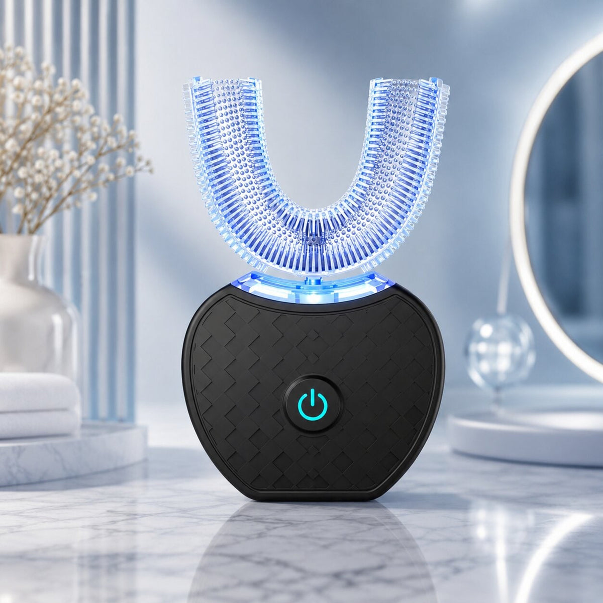 Ultravalon U Shaped Electric Toothbrush With Ultrasonic 360-Degree Cleaning Rechargeable For Adults - Image 3