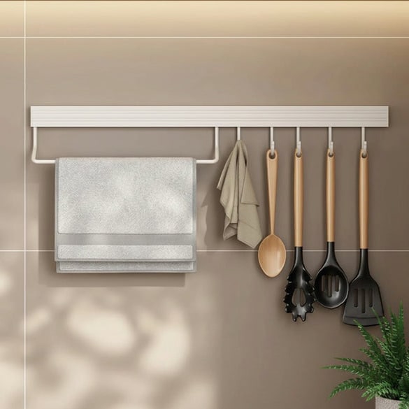 Wall Hook Organizer For Cutting Boards And Kitchen Utensils Space-Saving Wall Mount Storage - Image 9